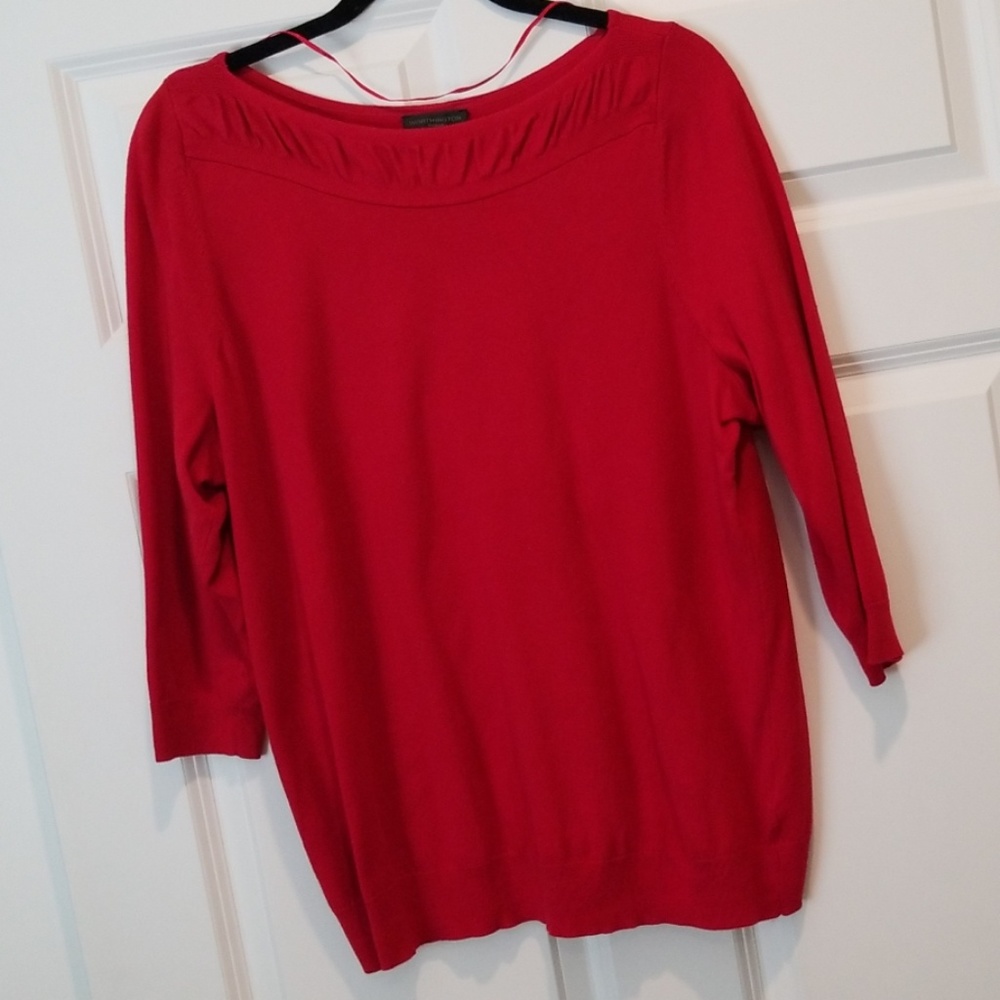 Women's Worthington 1X Red Sweater